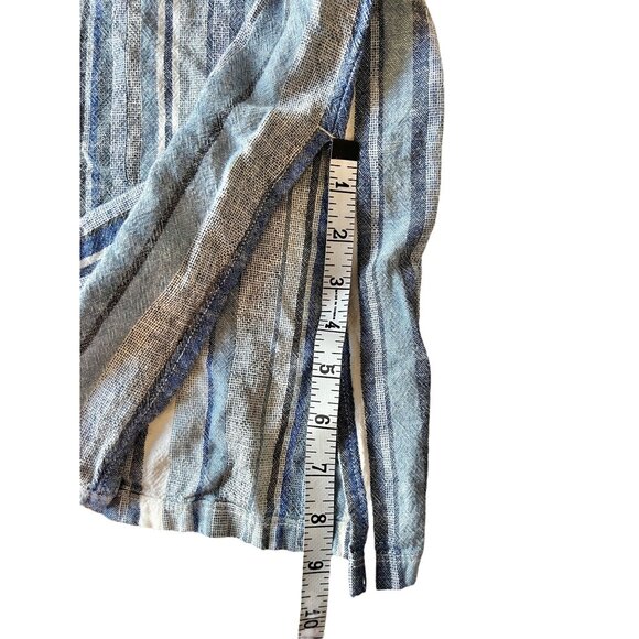 Briggs Womens XL Striped Linen & Rayon Sleeveless Dress Relaxed Fit Beach core - Picture 8 of 12